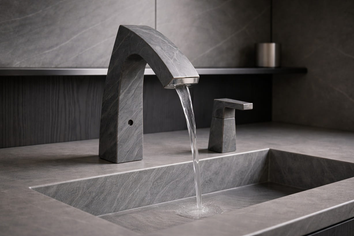 Stone faucet set